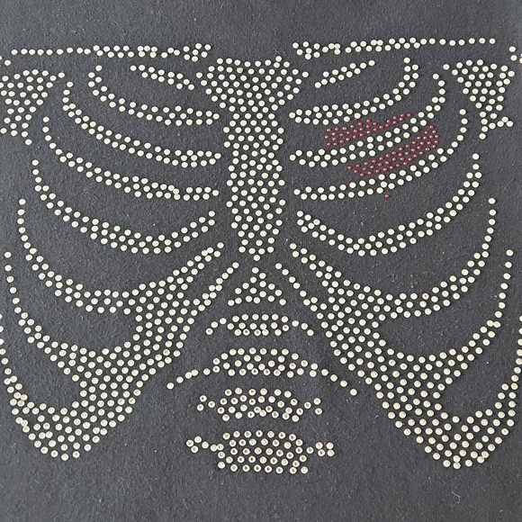 Spencer's Rhinestone Ribcage Tshirt - Picture 4 of 4